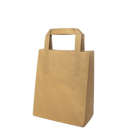 HCBSK-03 - Large Kraft Paper Bag - Flat Handles  (260 x 165 x 300 mm) - Sold in 250x unit/s per outer