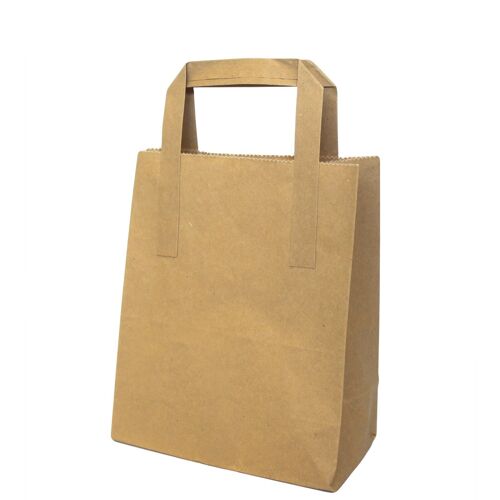 HCBSK-04 - XL Kraft Paper Bag - Flat Handles  (320 x 160 x 420 mm) - Sold in 250x unit/s per outer
