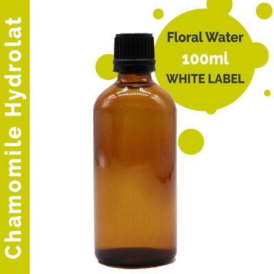 HDLUL-03 - Idrolato di camomilla 100 ml - Etichetta bianca - Venduto in 10 unità/s per confezione esterna