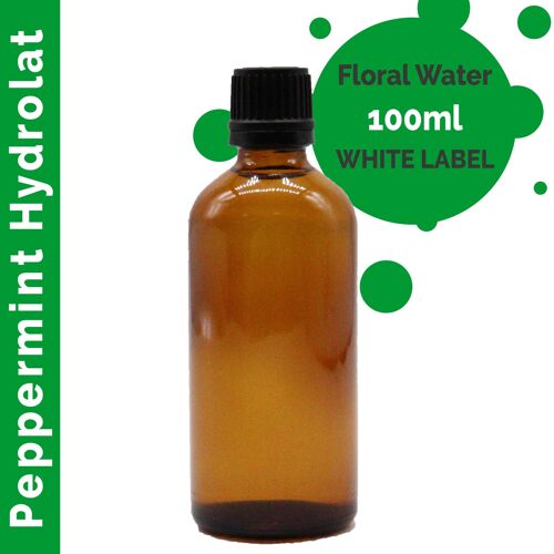 HDLUL-05 - Peppermint Hydrolat 100ml - White Label - Sold in 10x unit/s per outer