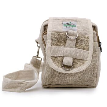 HempB-15 - Sac de voyage Body-Cross en chanvre naturel et coton - Vendu en 1x unité/s par extérieur 1