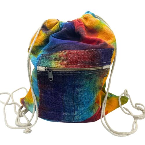HempB-28 - Tie-Dye Hemp String Bag - Sold in 1x unit/s per outer