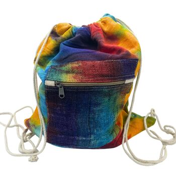 HempB-28 - Sac à cordes en chanvre Tie-Dye - Vendu en 1x unité/s par extérieur 1