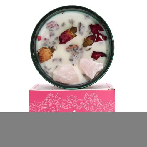 HHC-01 - Hop Hare Crystal Magic Flower Candle - The Lovers - Sold in 1x unit/s per outer