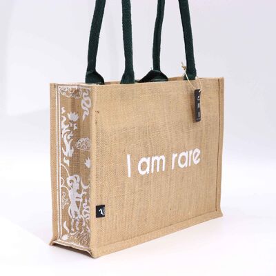 HHJB-07 - Big Bag in iuta Hop Hare - I am Rare - Venduto in 5 unità/i per esterno