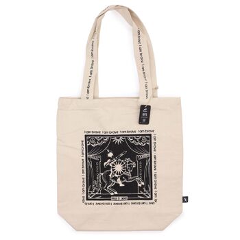 HHTB-02 - Hop Hare Tote Bag - I am Brave - Toile de coton 10oz - Vendu en 1x unité/s par extérieur 1