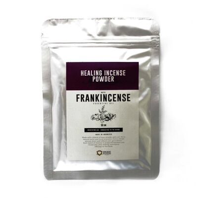 HIP-03 - Polvere di incenso curativo - Frankincense 50gm - Venduto in 12x unità/s per esterno