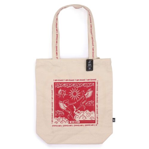 HHTB-06 - Hop Hare Tote Bag - I am Loved - 10oz Cotton Canvas - Sold in 1x unit/s per outer