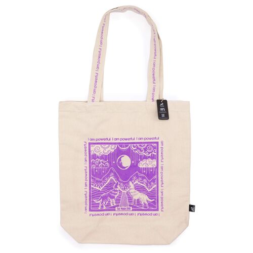 HHTB-05 - Hop Hare Tote Bag - I am Powerful - 10oz Cotton Canvas - Sold in 1x unit/s per outer