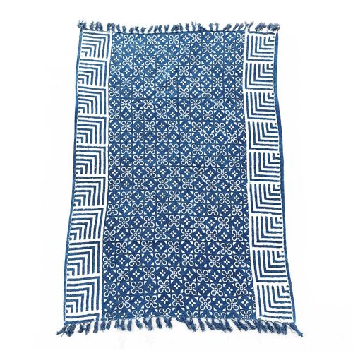 HIT-01 - Handmade Indigo Throw - 170x120cm - Kasba Tiles - Sold in 1x unit/s per outer