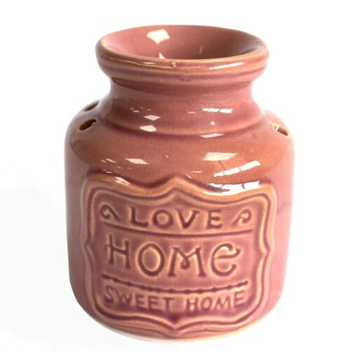 HomeOB-01 - Lrg Home Oil Burner - Lavender - Love Home Sweet Home - Sold in 4x unit/s per outer