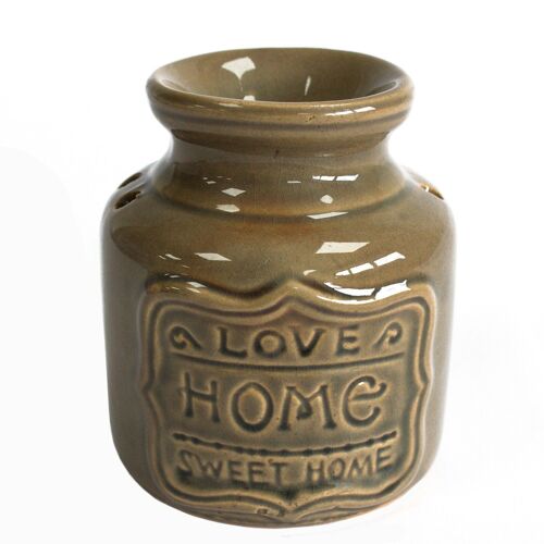 HomeOB-02 - Lrg Home Oil Burner - Blue Stone - Love Home Sweet Home - Sold in 4x unit/s per outer