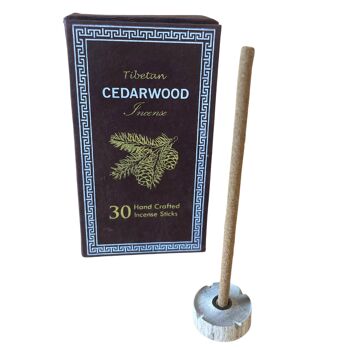 HSDI-06 - Coffret cadeau d'encens Sughandit Dhoop de l'Himalaya - Bois de cèdre - Vendu en 1x unité/s par extérieur 2