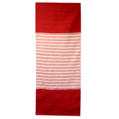 ICR-04 - Tappeto in cotone indiano - 70x170cm - Rosso/Rosa - Venduto in 1x unità/e per esterno
