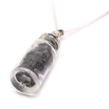 IGJ-19 - Collier de pierres précieuses en bouteille - Onyx noir - Vendu en 1x unité/s par extérieur 3