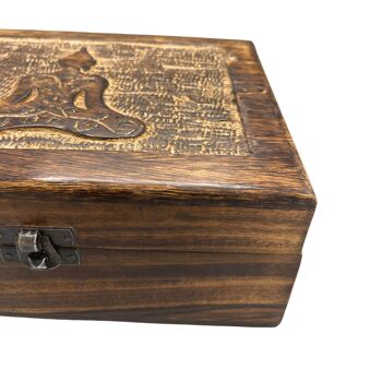 IMBox-12 - Grande boîte à souvenirs en bois 20x15x7.5cm - Bouddha - Vendu par 1x unité/s par extérieur 3