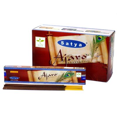 iSatya-01 – Satya Räucherstäbchen 15 g – Ajaro – Verkauft in 12x Einheit/s pro Hülle