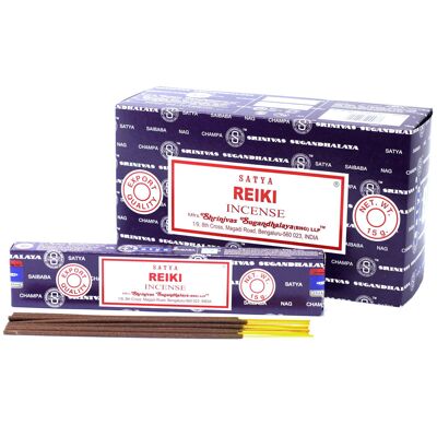 iSatya-18 - Satya Incense 15gm - Reiki - Venduto in unità 12x per esterno