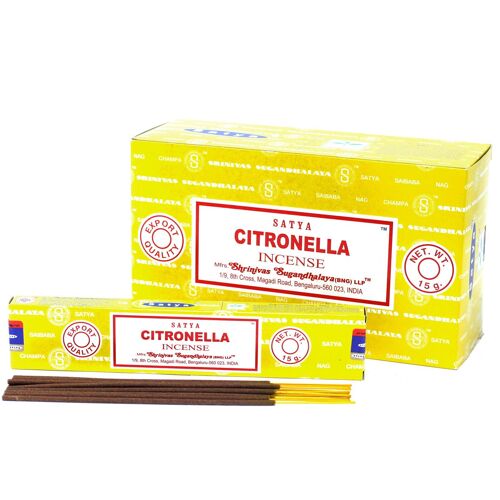 iSatya-32 - Satya Incense 15gm - Citronella - Sold in 12x unit/s per outer