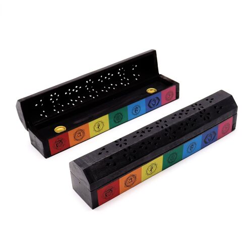 ISH-221M - 7 Chakra Colour Smoke Box - Sold in 2x unit/s per outer