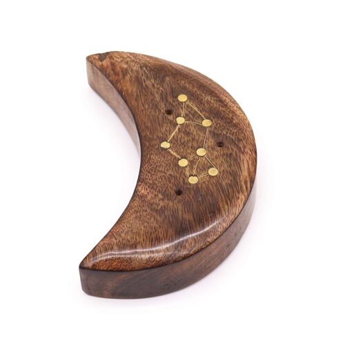 ISH-235M - Engraved and Brass Zodiac Sign Incense Burners - Moon - Sold in 12x unit/s per outer