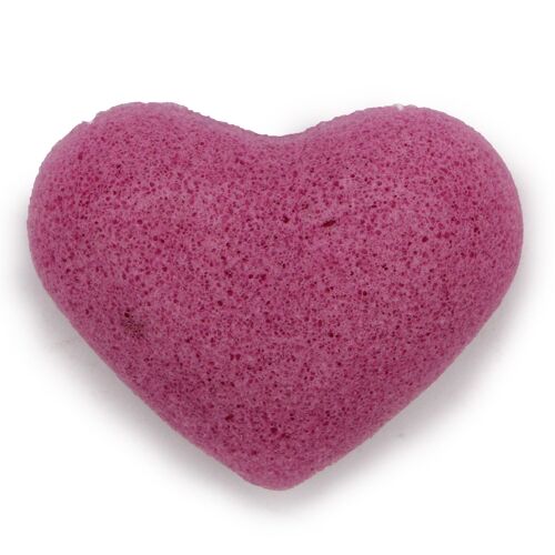 KONG-05 - Konjac Heart Sponge - Lavender - Sold in 6x unit/s per outer