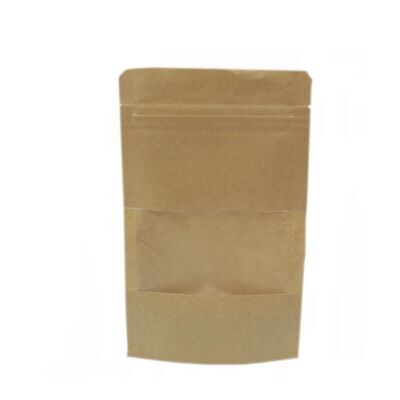 KWB-01 - Bolsa Kraft con Ventana 10x16 cm - Se vende en 50x unidad/s por exterior