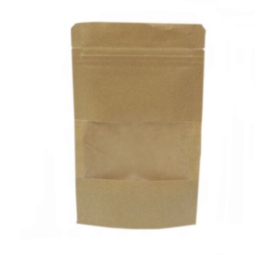 KWB-02 - Pack of Kraft Window Bag 12x20 cm - Sold in 50x unit/s per outer