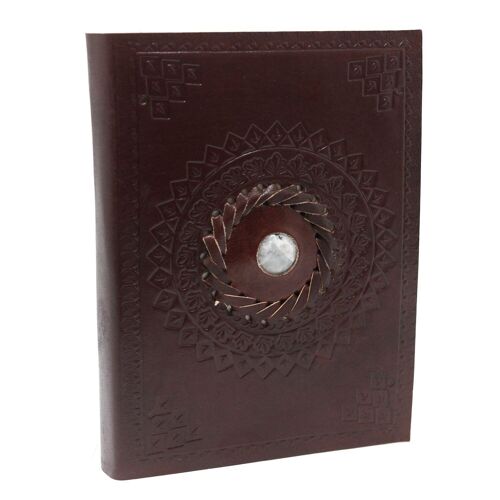 LBN-12 - Leather Moonstone Notebook 17x12 cm - Sold in 1x unit/s per outer