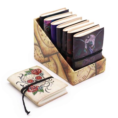 LBN-27 - Assorted Gothic Notebooks 7x10cm (display pack) - Sold in 8x unit/s per outer