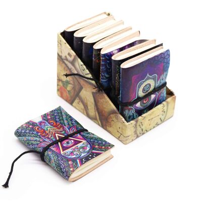 LBN-26 - Assortiment de cahiers ésotériques 7x10cm (pack de présentation) - Vendu en 8x unité/s par extérieur