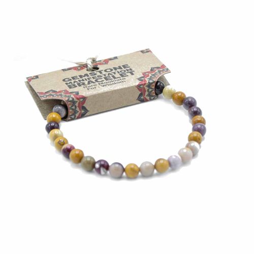 ManB-12 - Gemstone Manifestation Bracelet - Rare Mookiate - Wisdom - Sold in 4x unit/s per outer