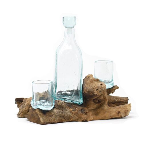 MGW-07 - Molten Glass on Wood - Whiskey Set - Sold in 2x unit/s per outer