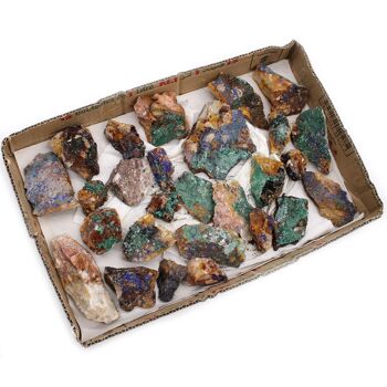 MinSP-06 - Spécimens minéraux - Azurite Malachite (environ 20 pièces) - Vendu en 1x unité/s par extérieur 2