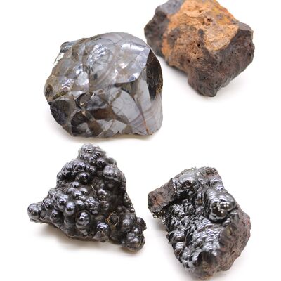 MinSP-15 - Spécimens minéraux - Hématite naturelle (environ 20 pièces) - Vendu en 1x unité/s par extérieur