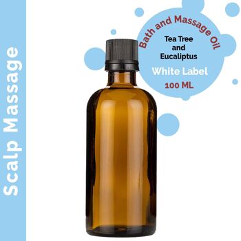 MOLUL-13 - Huile de massage du cuir chevelu - 100 ml - Étiquette blanche - Vendu en 10x unité/s par extérieur