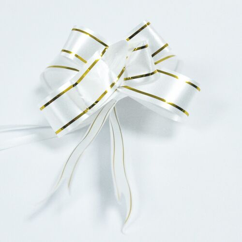 MPullB-01 - Mini Pull Bows - White (packs of 10) - Sold in 20x unit/s per outer