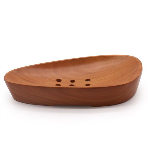 MSD-05 - Pebble Shape Naseberry Soap Dish - Sold in 6x unit/s per outer