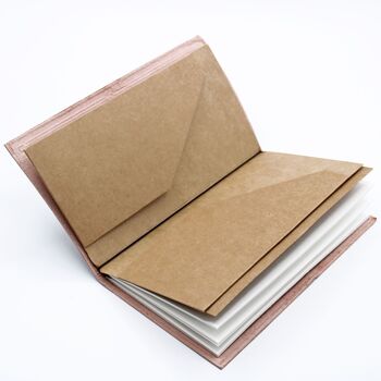 MSJ-07 - Journal en cuir fait main - My Bucket List Book - Marron 22x12x1.5 cm (80 pages) - Vendu en 1x unité/s par extérieur 3