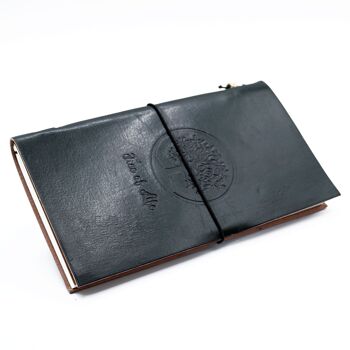 MSJ-12 - Journal en cuir fait main - Arbre de vie - Vert 22x12x1.5 cm (80 pages) - Vendu en 1x unité/s par extérieur 1
