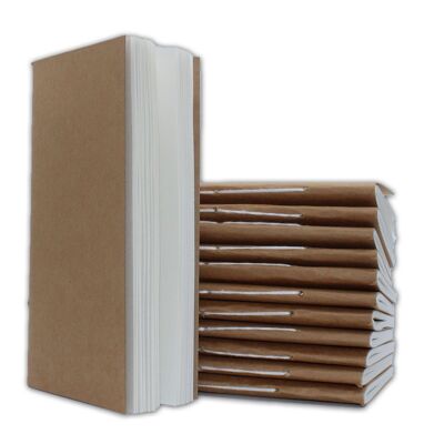 MSJ-15 - Diario in pelle fatto a mano - Ricarica di carta - Ecologico (80 pagine) - Venduto in 12 unità per esterno
