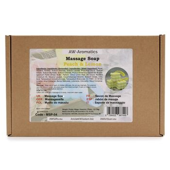 MSP-04EXP - Savons de massage - Pêche et Citron - Vendu en 6x unité/s par extérieur 2