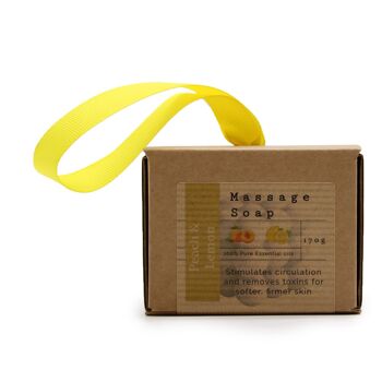 MSPS-04 - Savons de massage simples en boîte - Pêche et citron - Vendus en 3x unité/s par extérieur 2