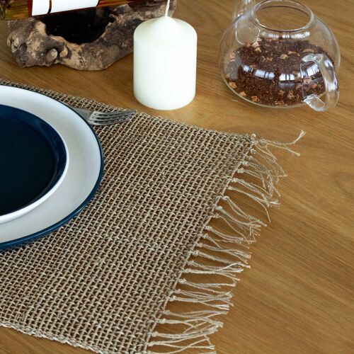 NatPM-06 - Seagrass Fringe Natural Placemat - Natural - Sold in 1x unit/s per outer