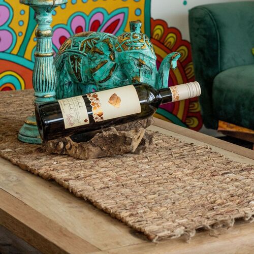 NatPM-16 - Water Hyacinth Table Runner - Robusta And Fringe - 150cm - Sold in 1x unit/s per outer