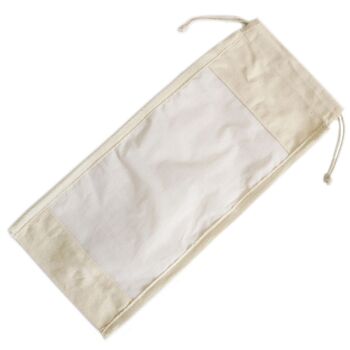 NatWP-04 - Long Cotton Window Pouch - 35x15cm - Vendu en 10x unité/s par extérieur 1