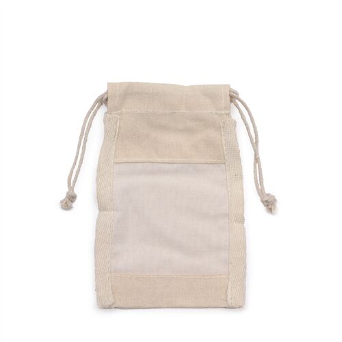 NatWP-01 - Small Cotton Window Pouch - 10x15cm - Sold in 10x unit/s per outer
