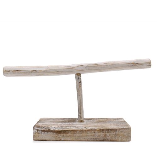 NJS-03 - Single Branch Jewellery Stand - Whitewash - Sold in 1x unit/s per outer