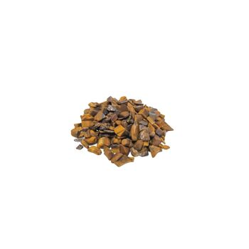 NMGC-15 - Tiger Eye Gemstone Chips Bulk - 1KG - Vendu en 1x unité/s par extérieur 2