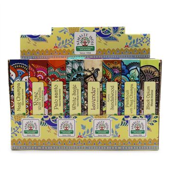 NMMi-ST - Pack de présentation d'encens Namaste Mandala Masala (parfum 6x8) - Vendu en 48x unité/s par extérieur 1